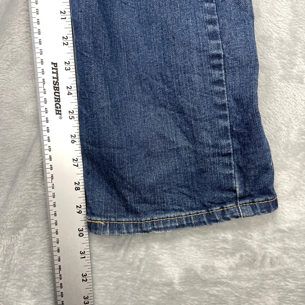 Levi's 514 Jeans Mens 34x30 Blue Denim Faded Double Stitch‎ Red Tab Straight Leg - Picture 9 of 10